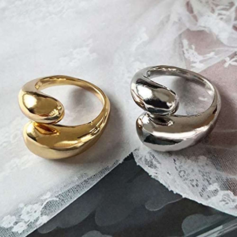 14k Gold Plated Minimalist Adjustable - Picture 2 of 3